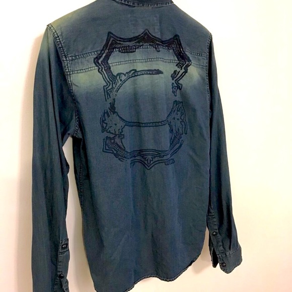 Men’s BUFFALO Denim Shirt Medium - Picture 2 of 9